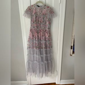 Beautiful Tulle Embroidered Dress